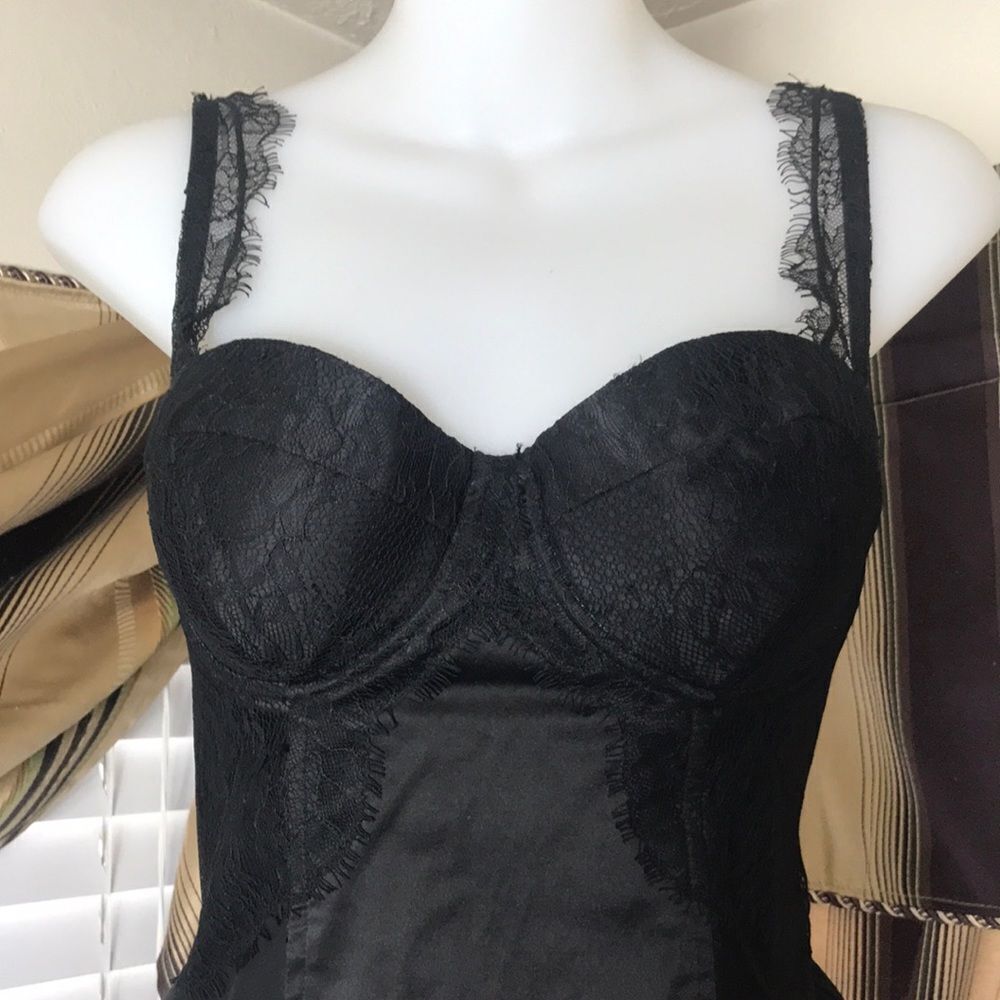 Corset Style Black Top | Guess - Picture 3 of 9